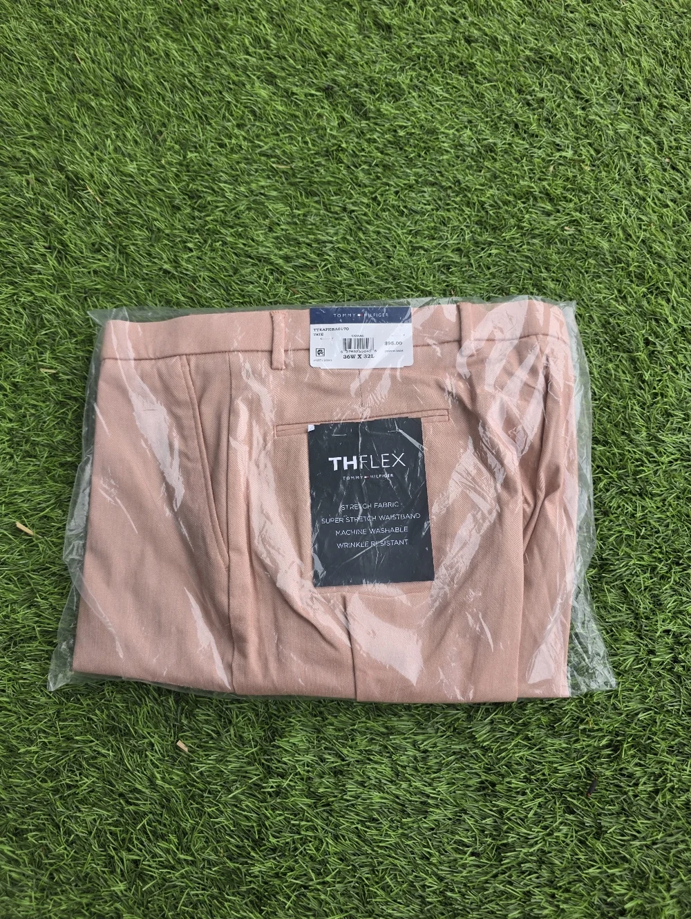 Tommy Hilfiger THFLEX Men's Dress Pants 30x30 Stretch Coral NWT $95 MRSP Career